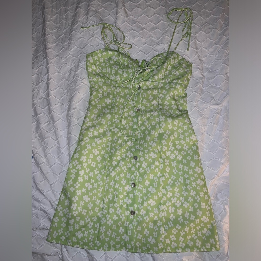 Princess Polly Mini Green Dress